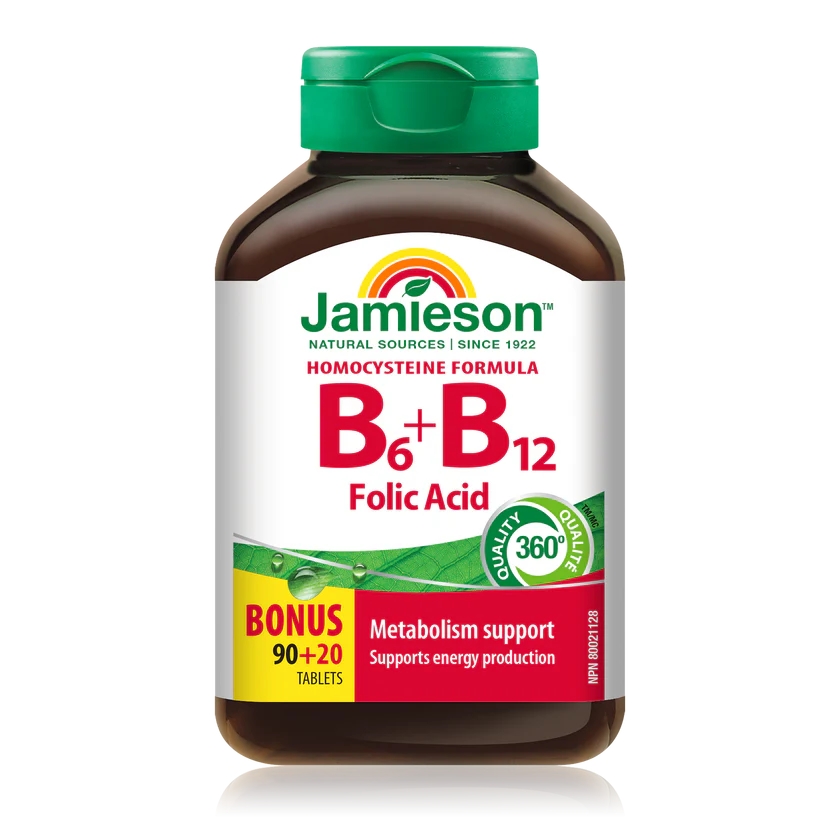 健美生Jamieson维生素B6+B12+叶酸片 110粒