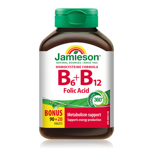 健美生Jamieson维生素B6+B12+叶酸片 110粒