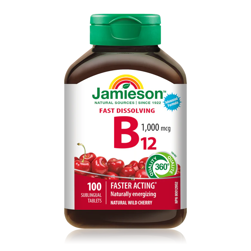 Jamieson维生素B12 1000微克 速溶片 100粒